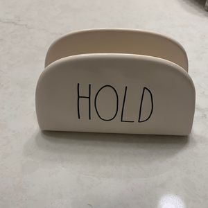 Rae Dunn napkin/paper holder.